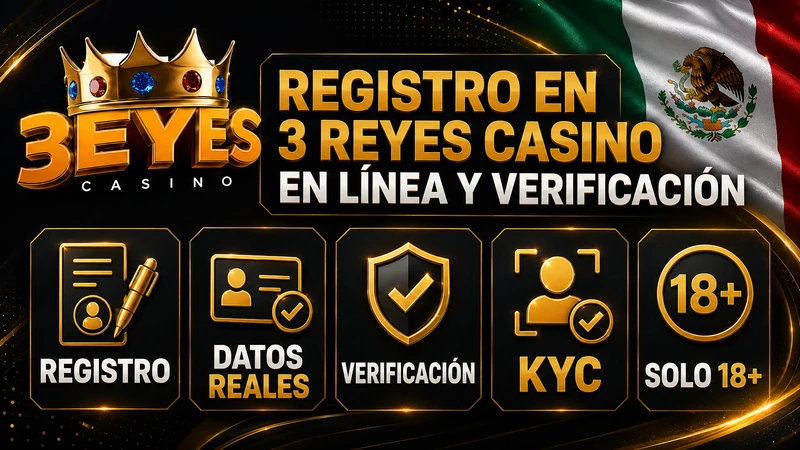 Registro y verificación en 3 reyes casino en línea